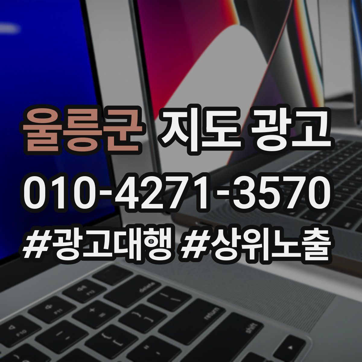 울릉군 지도 광고