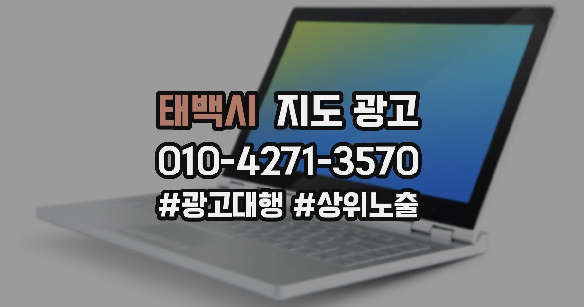 태백시 지도 광고