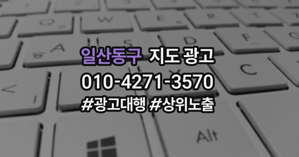 일산동구 지도 광고