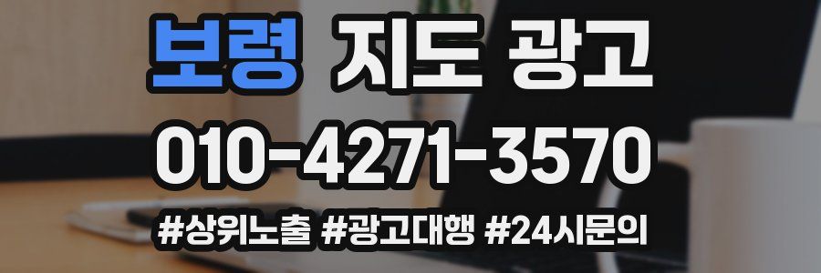 보령 지도 광고