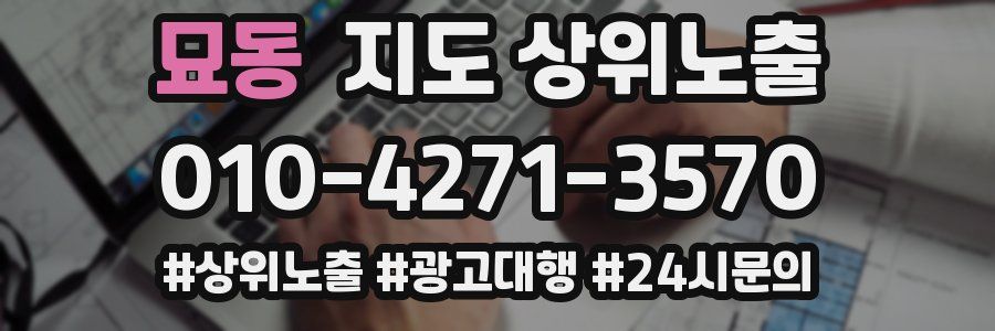 묘동 지도 상위 노출