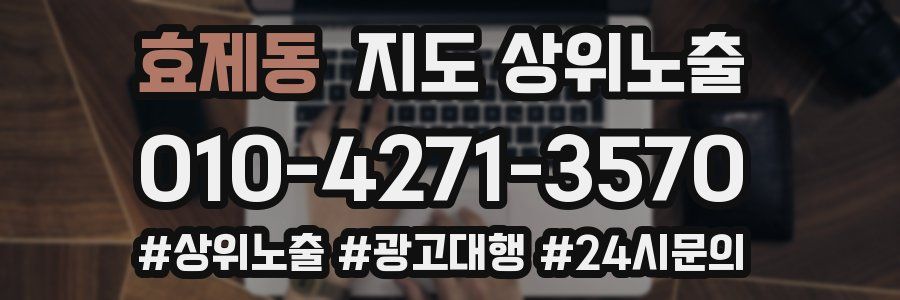 효제동 지도 상위 노출