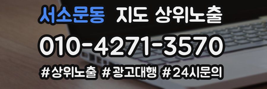 서소문동 지도 상위 노출