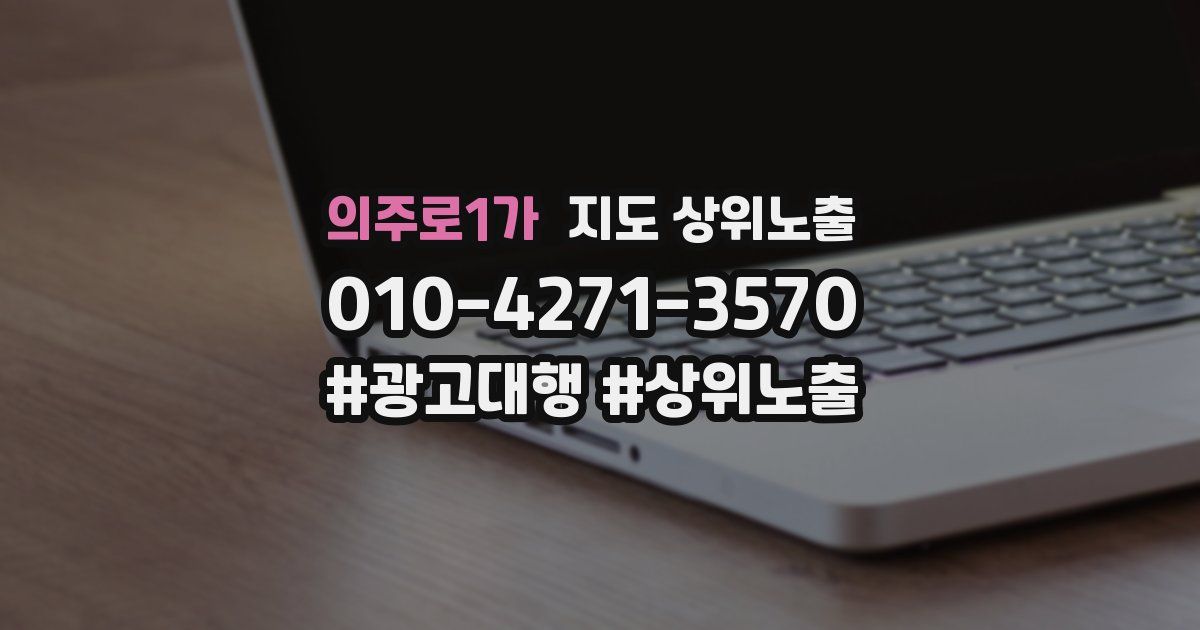 의주로1가 지도 상위 노출
