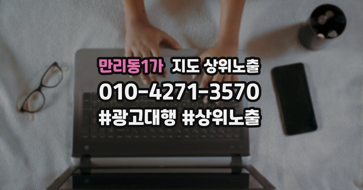 만리동1가 지도 상위 노출