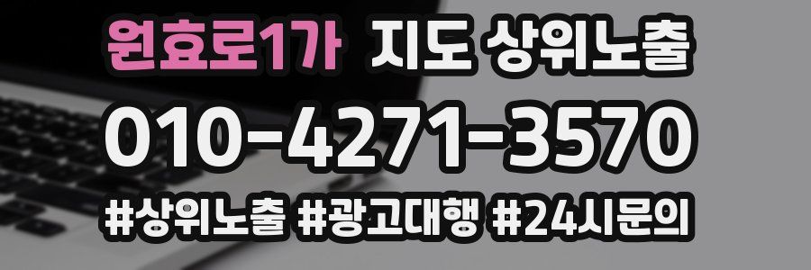 원효로1가 지도 상위 노출
