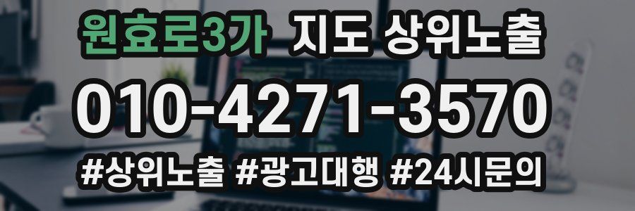 원효로3가 지도 상위 노출