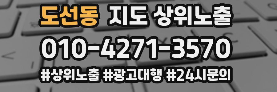 도선동 지도 상위 노출