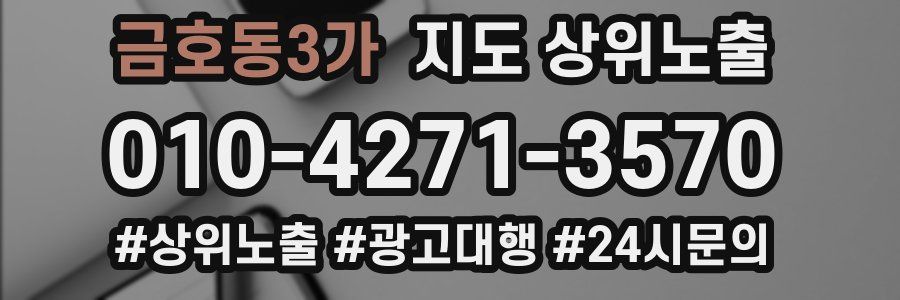 금호동3가 지도 상위 노출