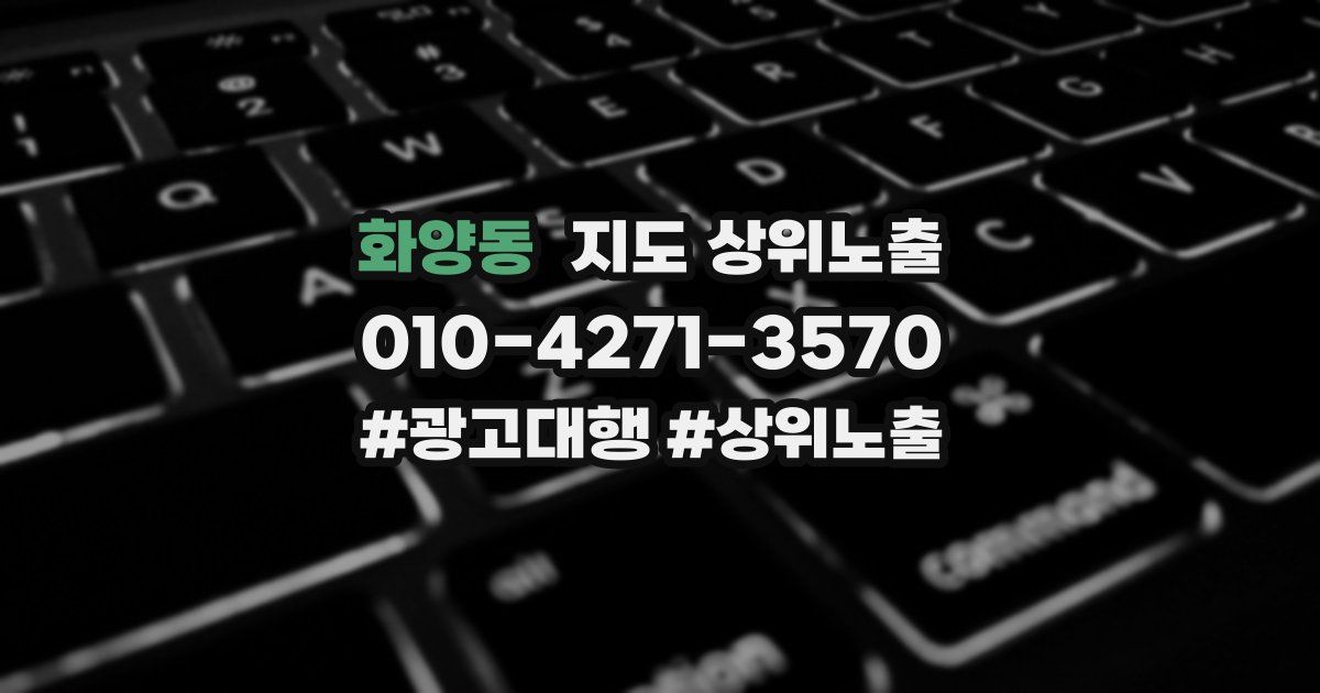 화양동 지도 상위 노출