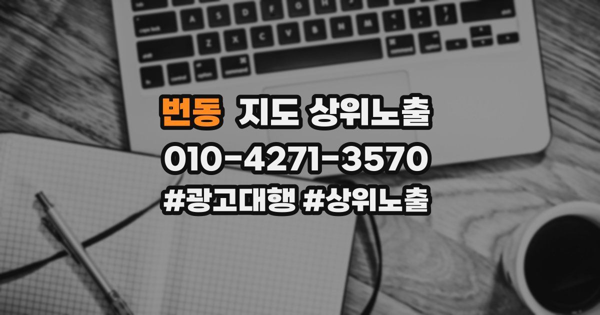 번동 지도 상위 노출