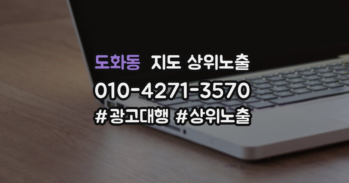 도화동 지도 상위 노출