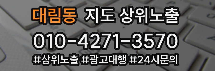 대림동 지도 상위 노출