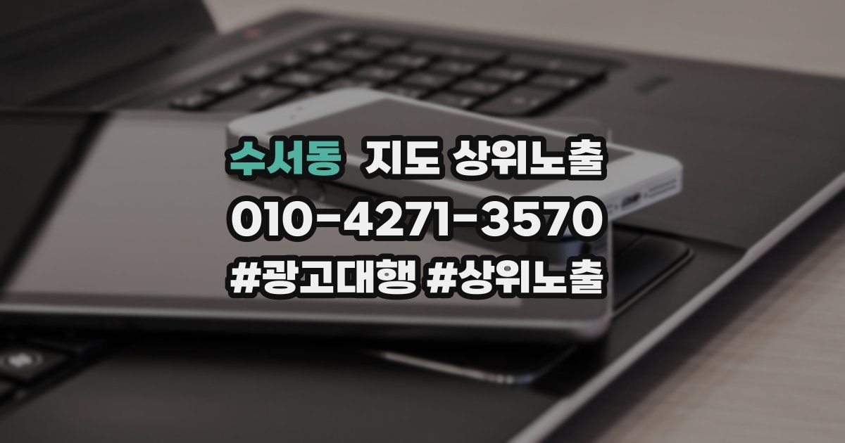 수서동 지도 상위 노출