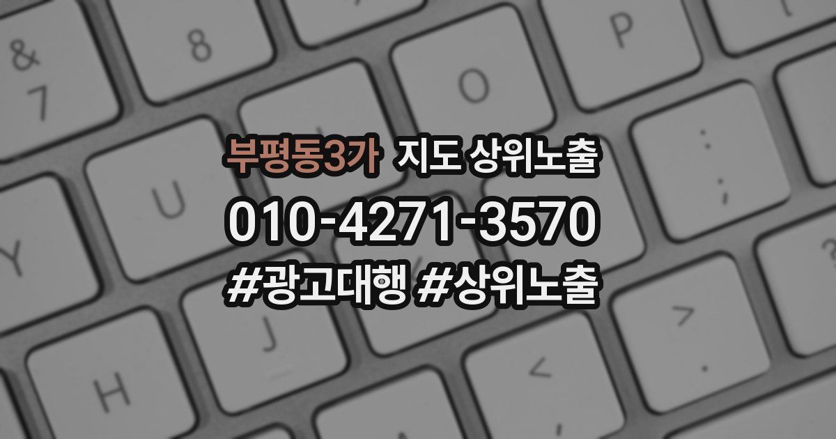 부평동3가 지도 상위 노출