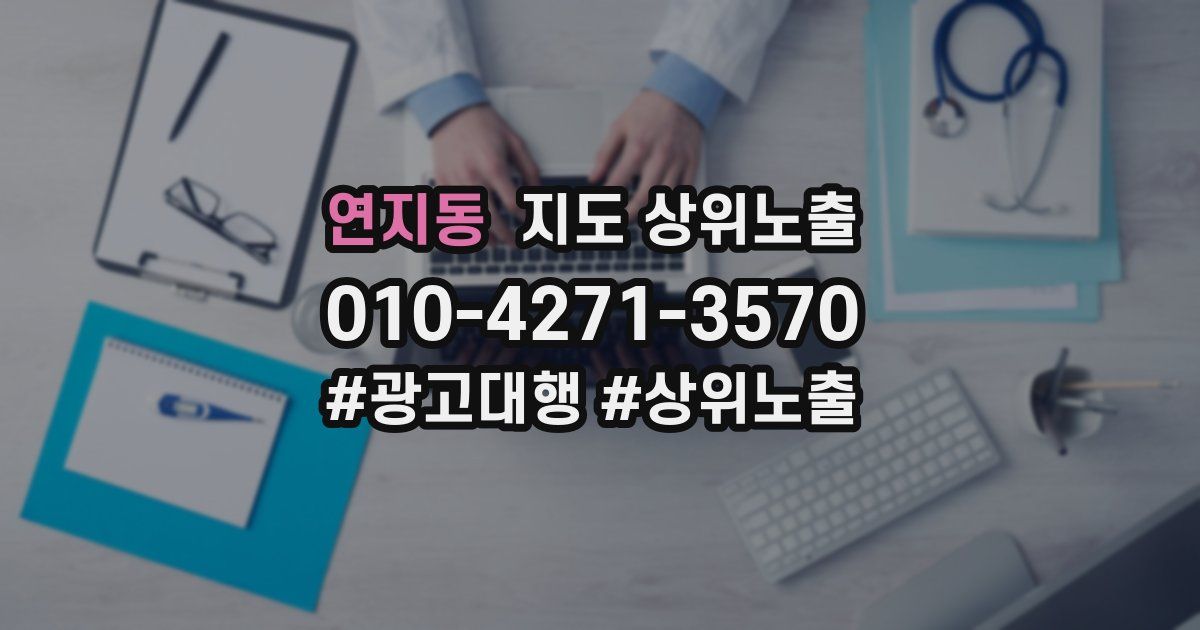 연지동 지도 상위 노출