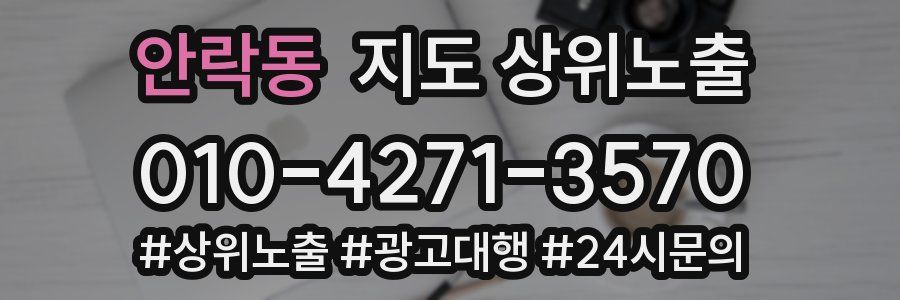 안락동 지도 상위 노출
