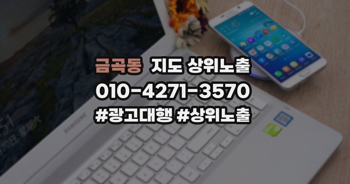 금곡동 지도 상위 노출