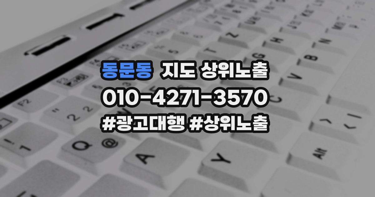 동문동 지도 상위 노출
