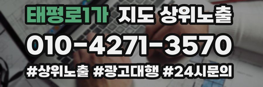태평로1가 지도 상위 노출