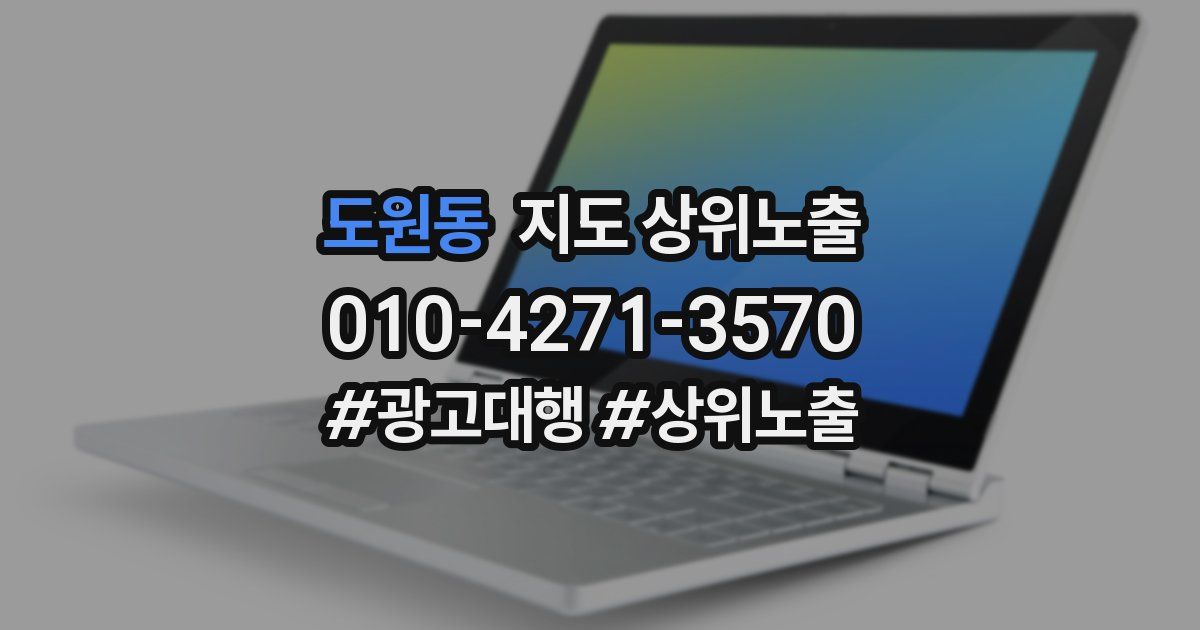 도원동 지도 상위 노출