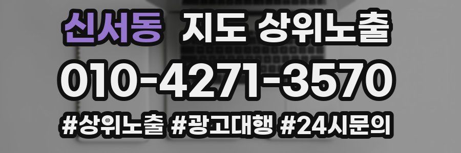 신서동 지도 상위 노출
