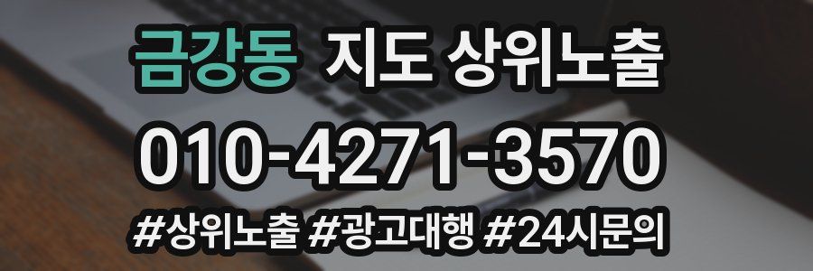금강동 지도 상위 노출