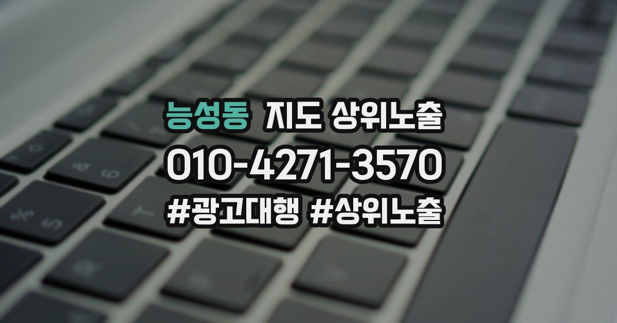 능성동 지도 상위 노출