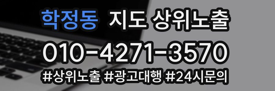 학정동 지도 상위 노출