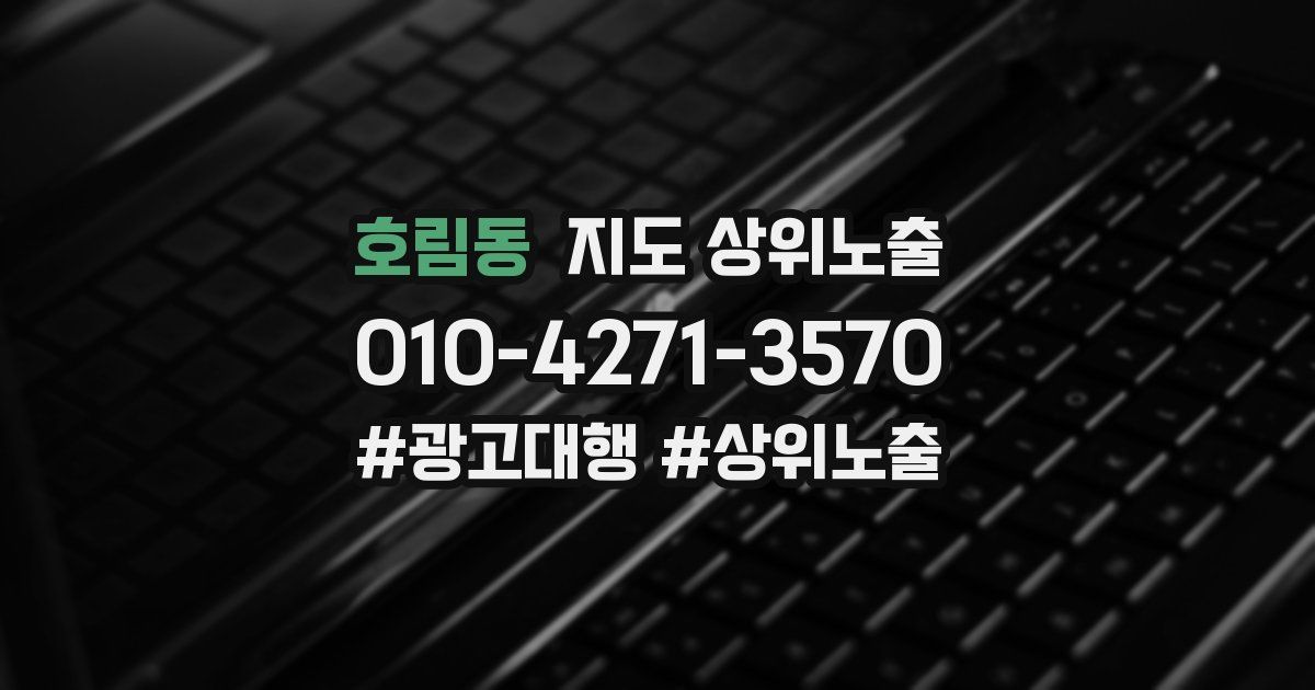 호림동 지도 상위 노출