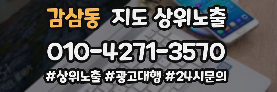 감삼동 지도 상위 노출