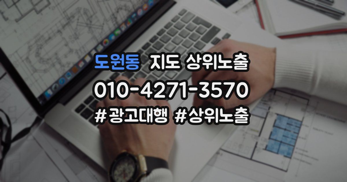 도원동 지도 상위 노출