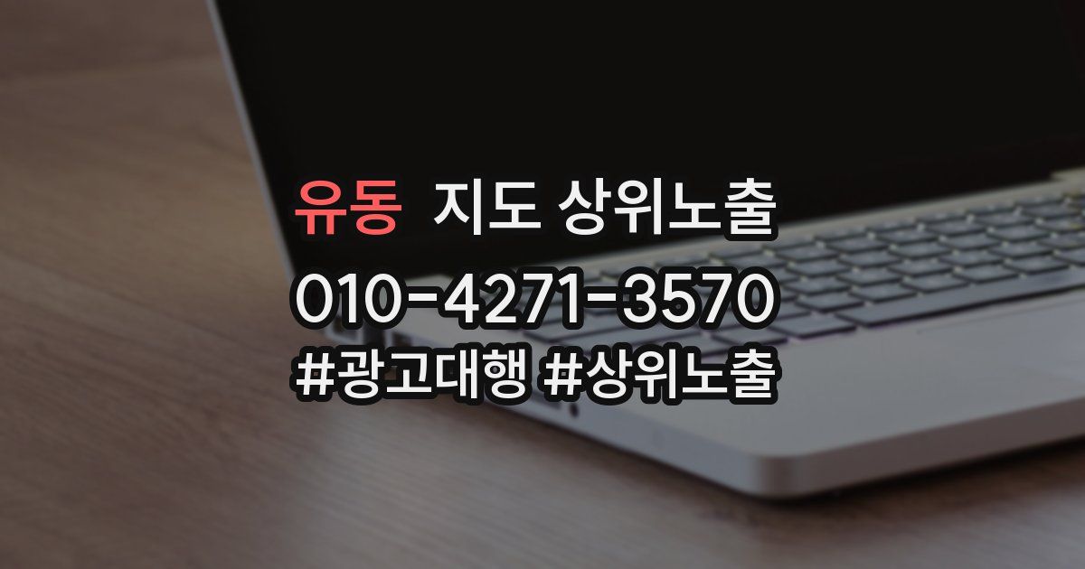 유동 지도 상위 노출