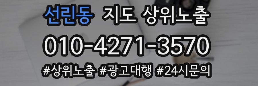 선린동 지도 상위 노출