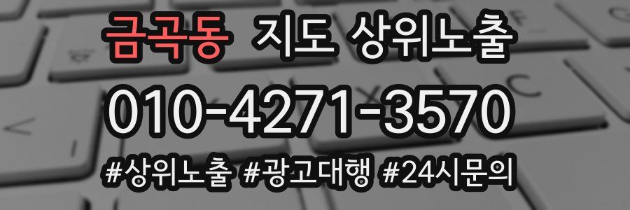 금곡동 지도 상위 노출