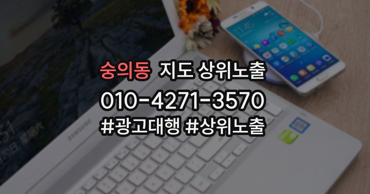 숭의동 지도 상위 노출