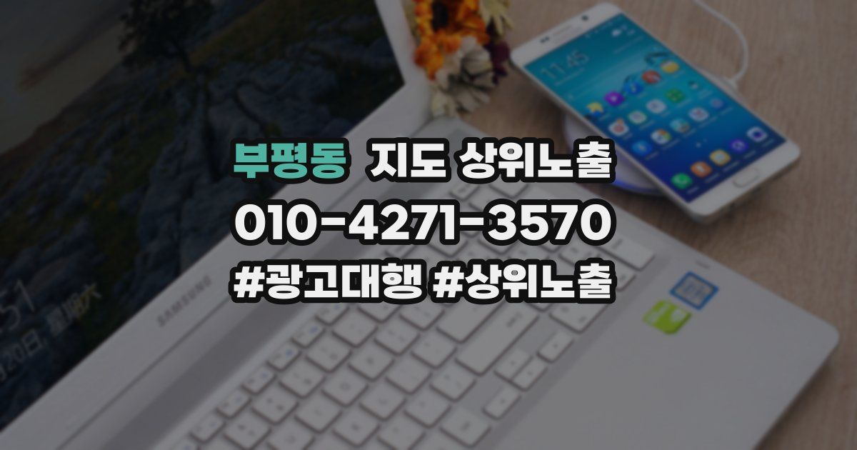 부평동 지도 상위 노출