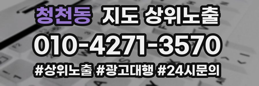 청천동 지도 상위 노출