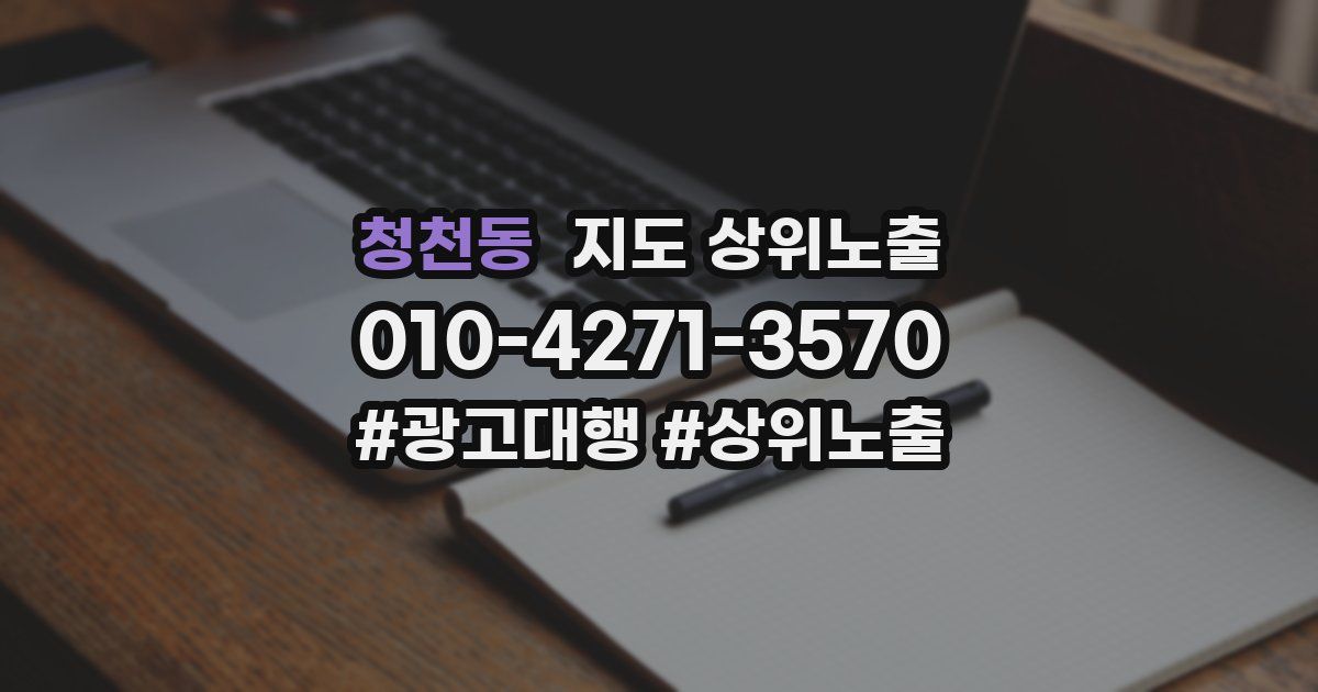 청천동 지도 상위 노출