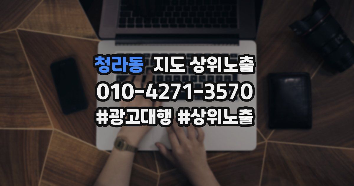 청라동 지도 상위 노출