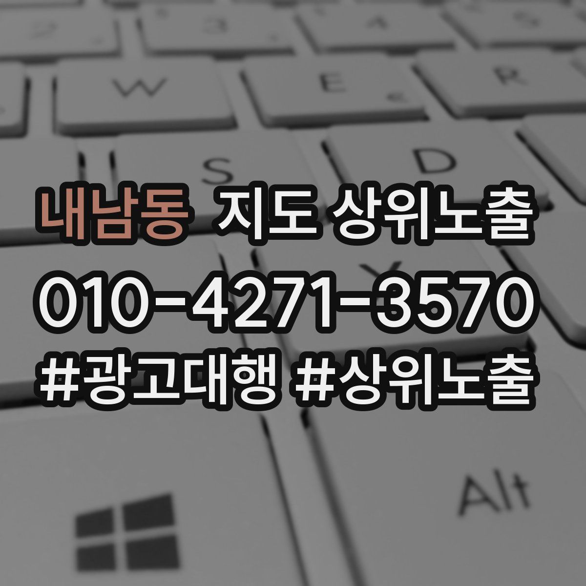 내남동 지도 상위 노출