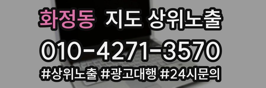 화정동 지도 상위 노출