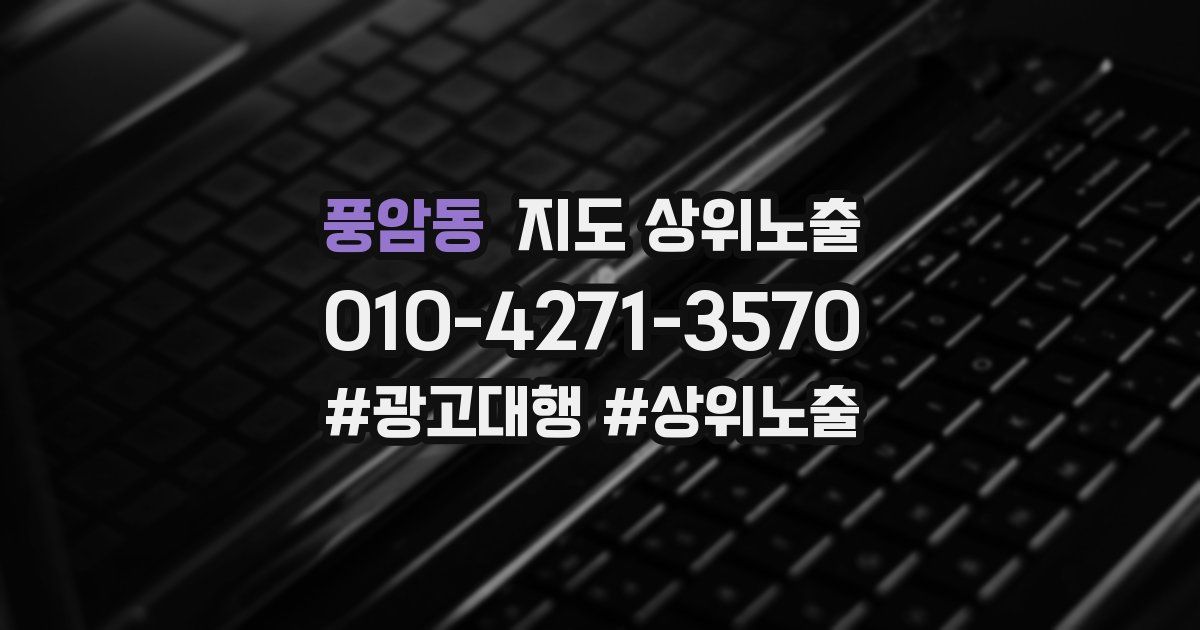풍암동 지도 상위 노출