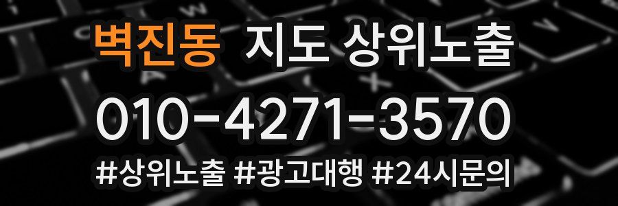 벽진동 지도 상위 노출