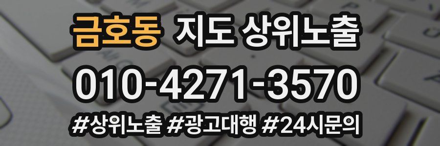 금호동 지도 상위 노출