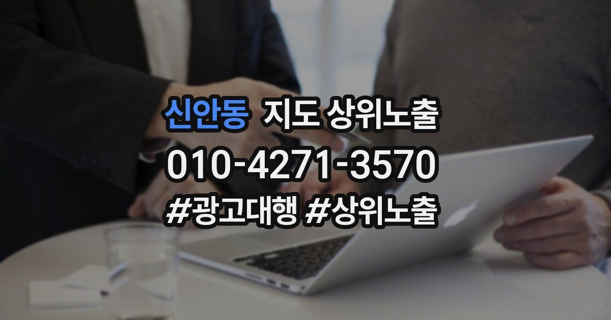 신안동 지도 상위 노출