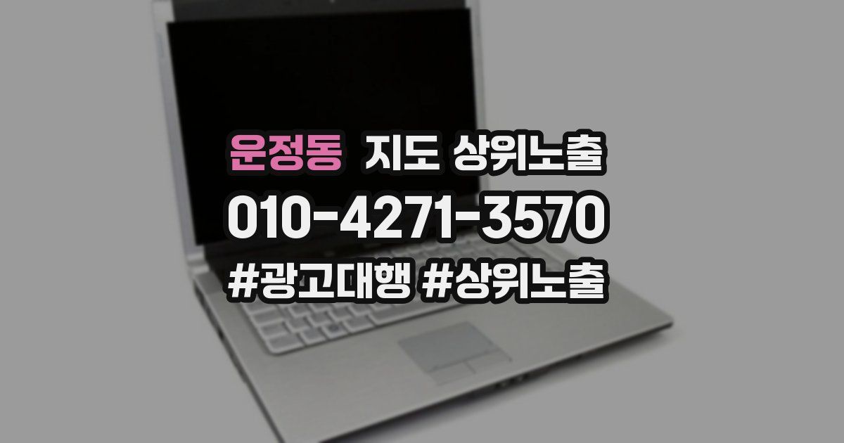 운정동 지도 상위 노출