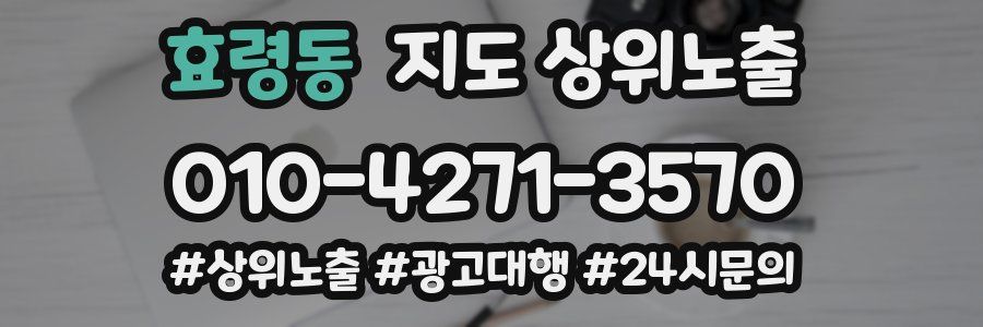 효령동 지도 상위 노출