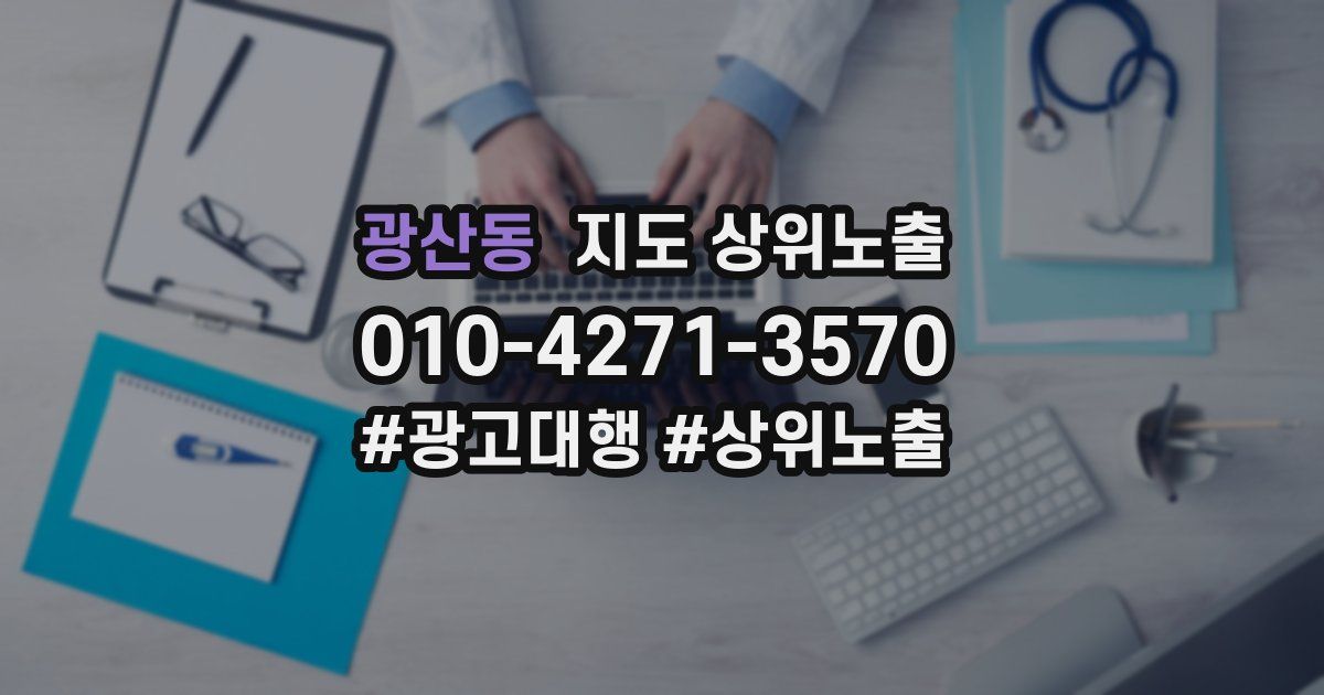 광산동 지도 상위 노출