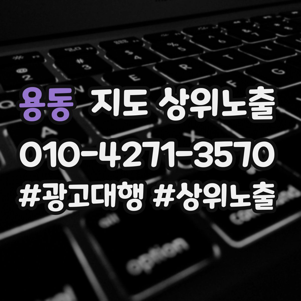 용동 지도 상위 노출